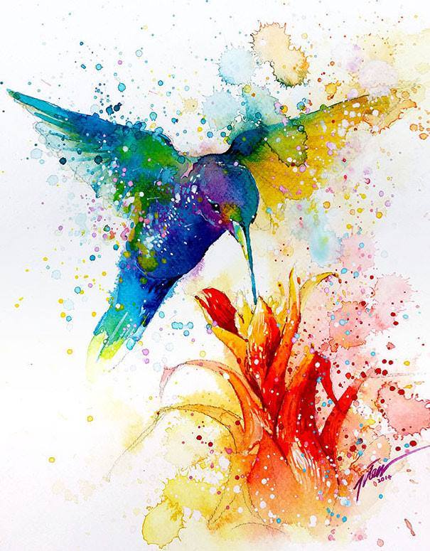 605x775 Beautiful Watercolor Wallpaper - Beautiful Watercolor
