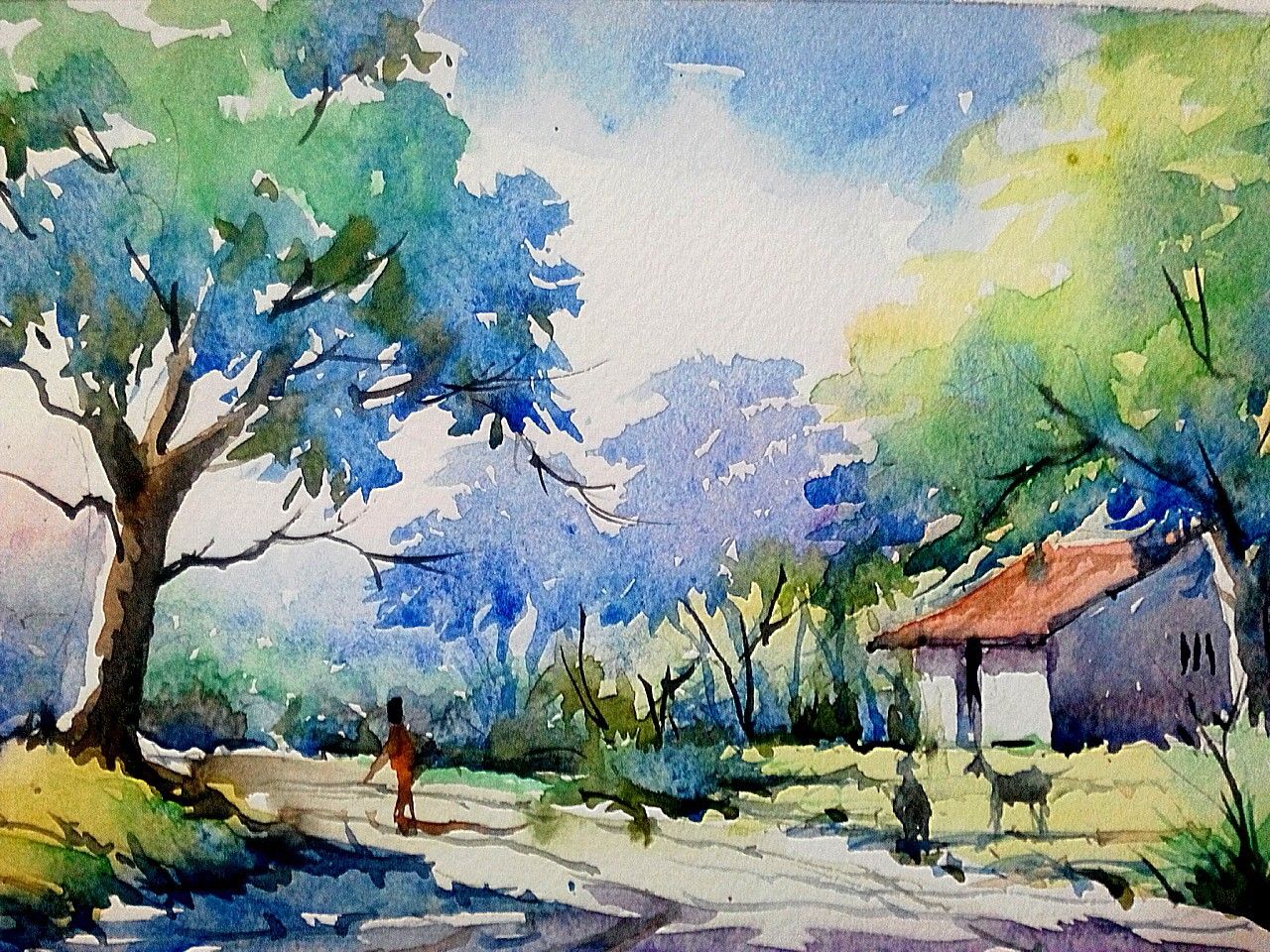 1280x960 Gallery Beautiful Watercolor Paintings Of Nature, - Beautiful Watercolor