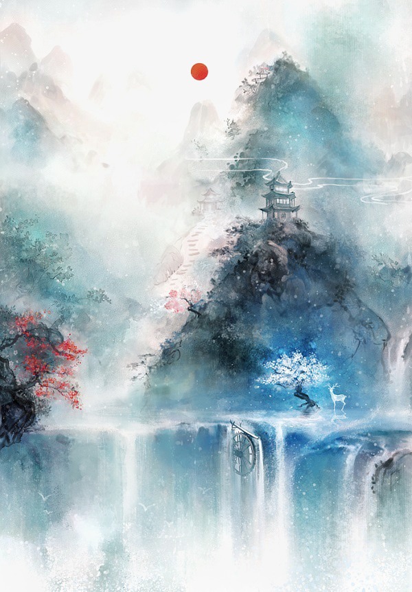 600x862 Antiquity Beautiful Watercolor Illustration, Chinese Style, Color - Beautiful Watercolor