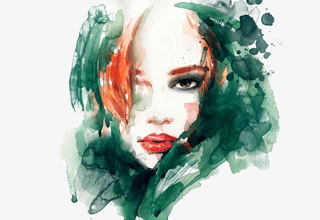 650x447 Beautiful Watercolor Painting Effect, Hand Drawn Sketch, Fashion - Beautiful Watercolor Art