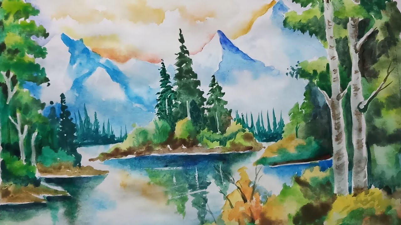 1280x720 Beautiful Watercolor Paintings Of Nature How To Draw Natural - Beautiful Watercolor Art