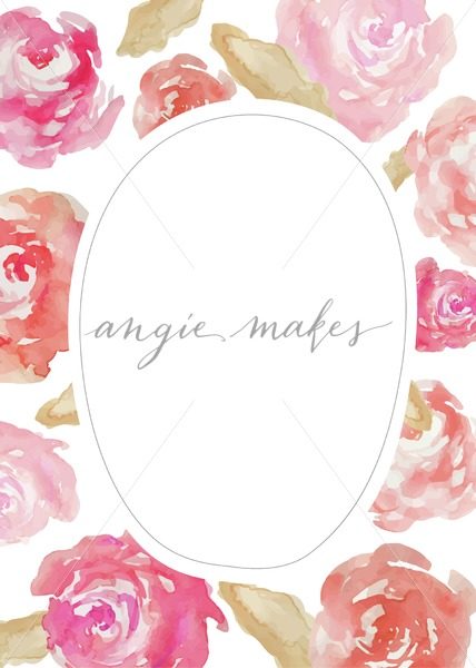 428x600 This Cute Watercolor Roses Inviation Features Beautiful Watercolor - Beautiful Watercolor Flowers