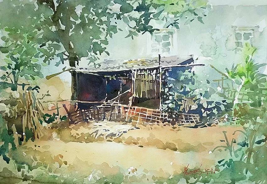850x585 This Artist Captures Her Travels In Beautiful Watercolor Paintings - Beautiful Watercolor Paintings