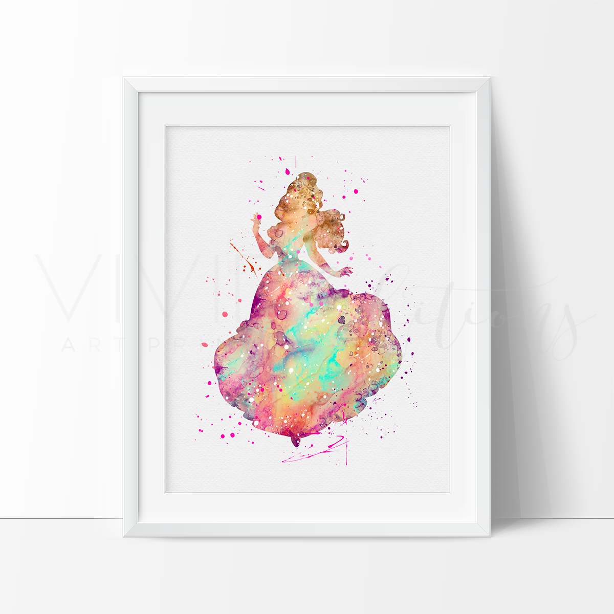 1200x1200 Belle Beauty And The Beast Disney Princess Nursery Art Print Wall - Beauty And The Beast Watercolor