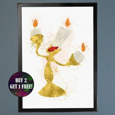 236x236 Cursed Rose Print, Beauty And The Beast Watercolor, Home Arts - Beauty Beast Watercolor