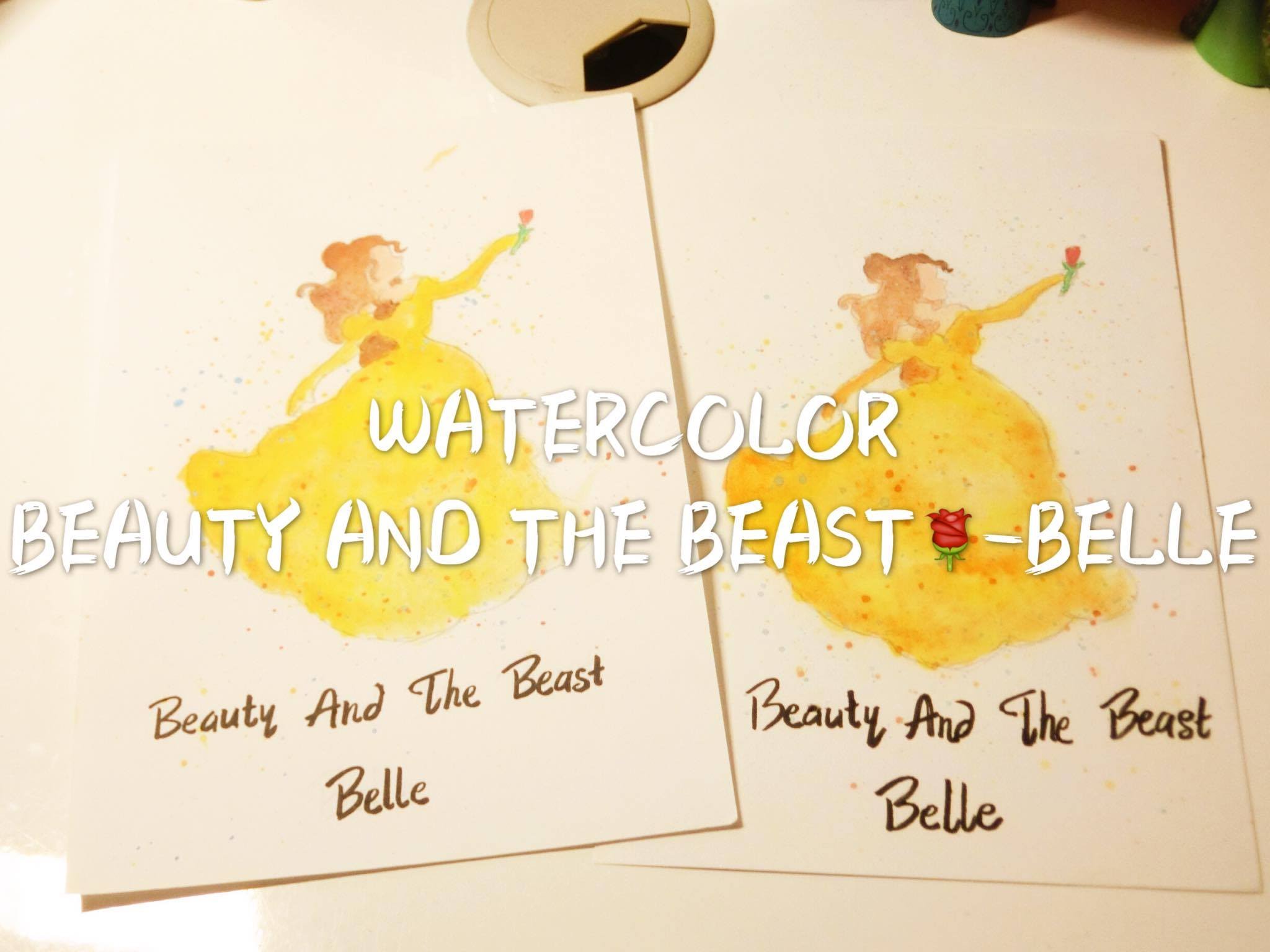 2048x1536 Watercolor Beauty - Beauty Beast Watercolor