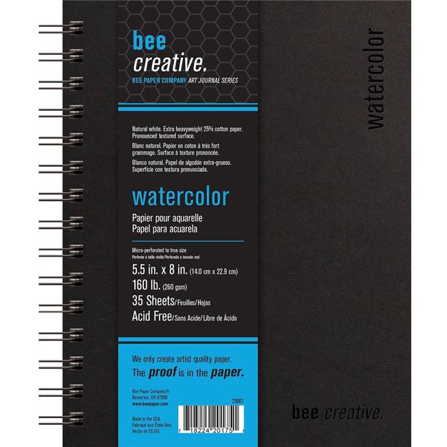 650x650 Bee Paper B20061 5.5 X 8 In. Creative Watercolor Book - Bee Watercolor Paper