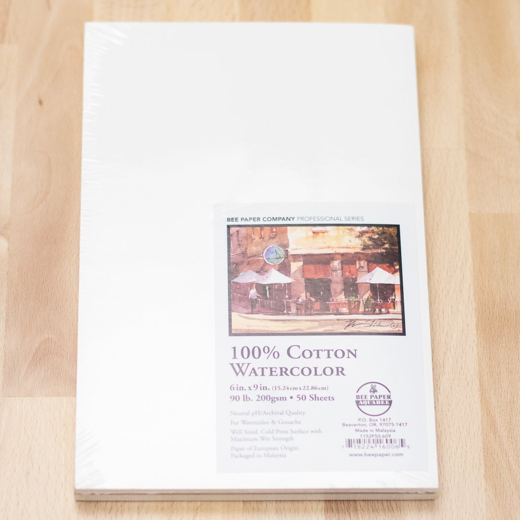 1024x1024 Watercolor Paper 90lb (50pk) - Bee Watercolor Paper