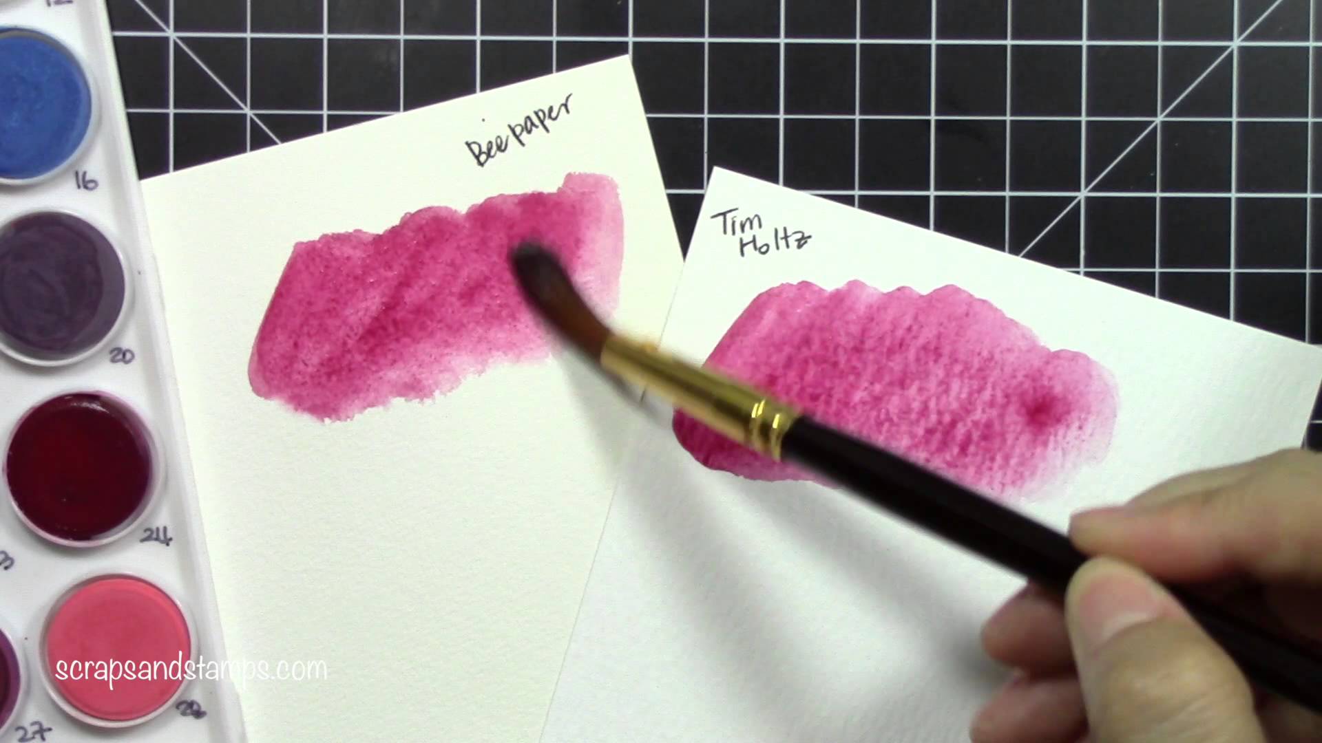 1920x1080 Watercolor Paper Comparison - Bee Watercolor Paper