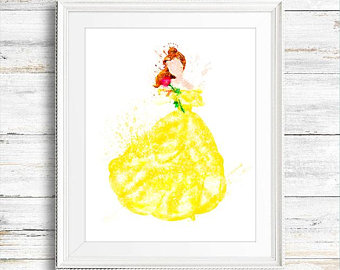 340x270 Belle Print Etsy - Belle Watercolor
