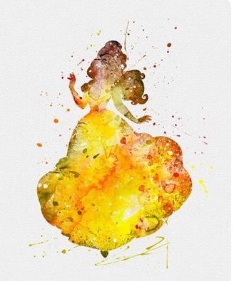 328x395 Belle Watercolor Water Color Belle, Watercolor And - Belle Watercolor