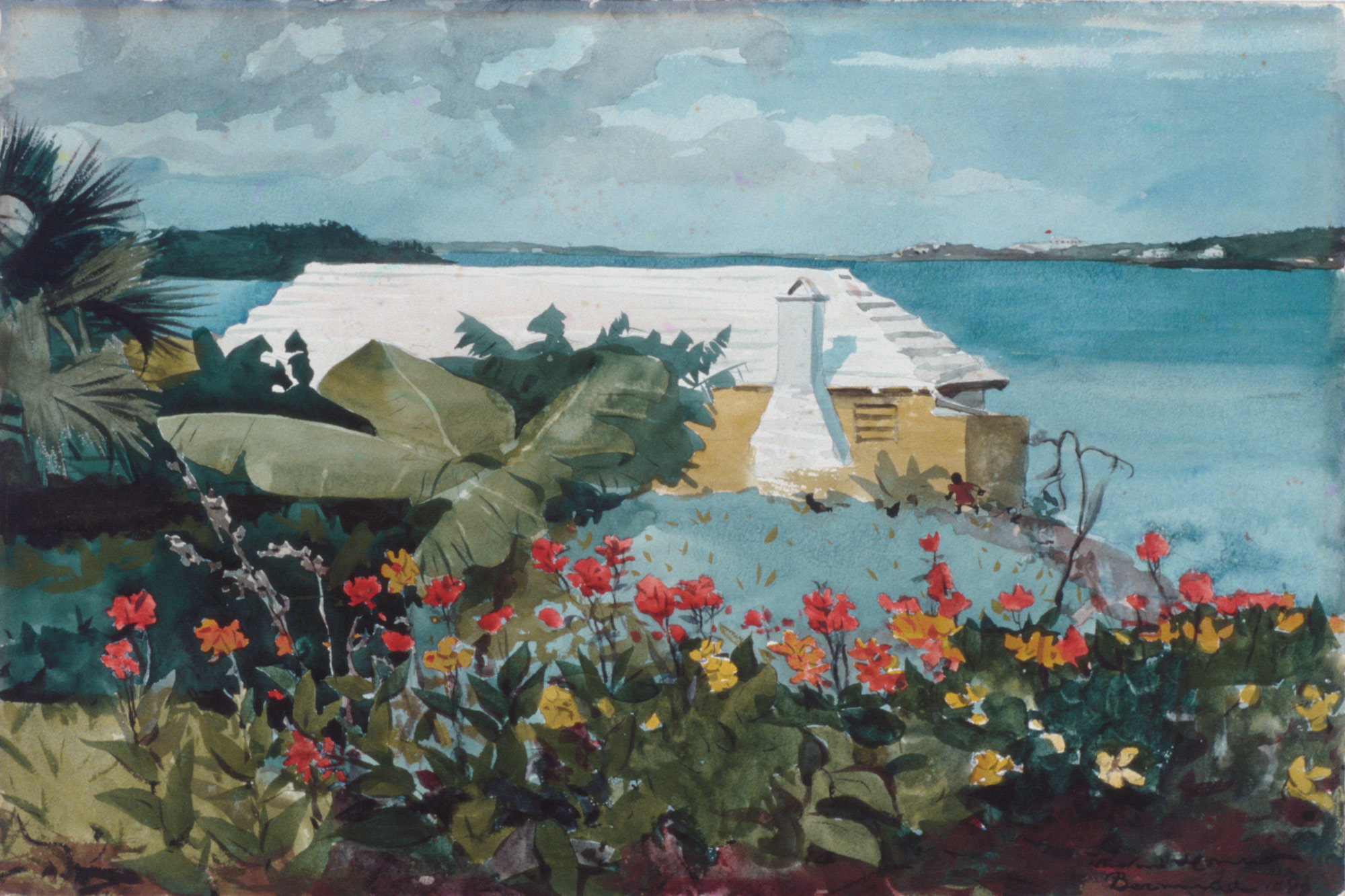 2000x1333 Flower Garden And Bungalow, Bermuda Winslow Homer 10.228.10 - Bermuda Watercolor