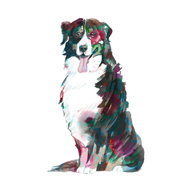 630x630 Bernese Mountain Dog Watercolors Illustration - Bernese Mountain Dog Watercolor