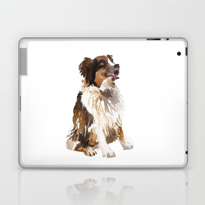 700x700 Watercolor Dog Vol 6 Bernese Mountain Dog Laptop Amp Ipad Skin By - Bernese Mountain Dog Watercolor