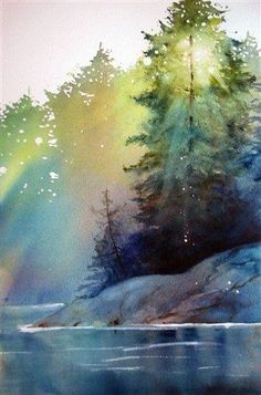 236x357 505 Best Watercolor Trees Images In 2018 Watercolor - Best Watercolor Landscape Paintings