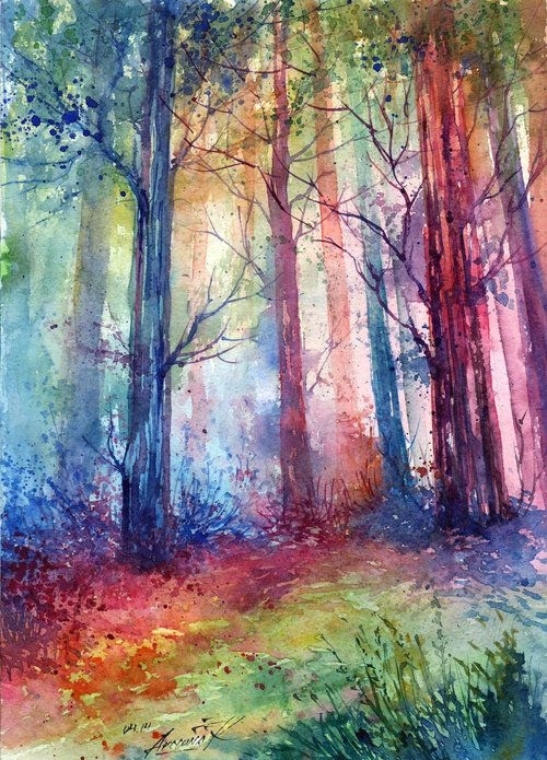 500x695 Best Watercolor Landscape Ideas Watercolor - Best Watercolor Landscapes