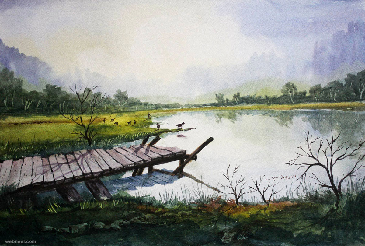 1200x808 50 Best Watercolor Paintings From Top Artists Around The World - Best Watercolor Landscapes
