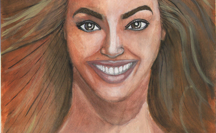 900x556 Beyonce Watercolor By Gongiro - Beyonce Watercolor