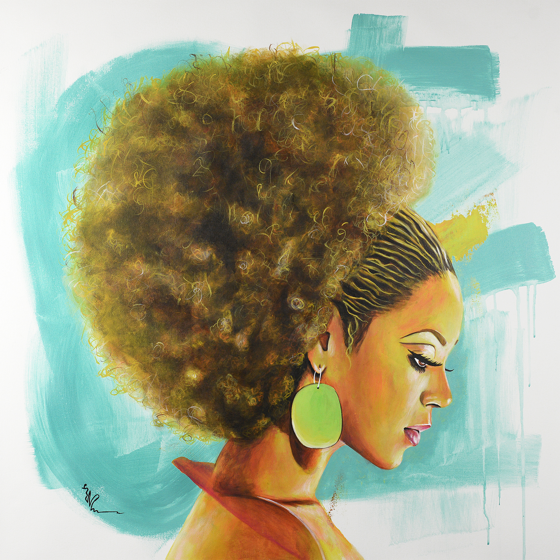 1920x1920 Beyonce Michael Savoie Studio Dallas, Tx - Beyonce Watercolor