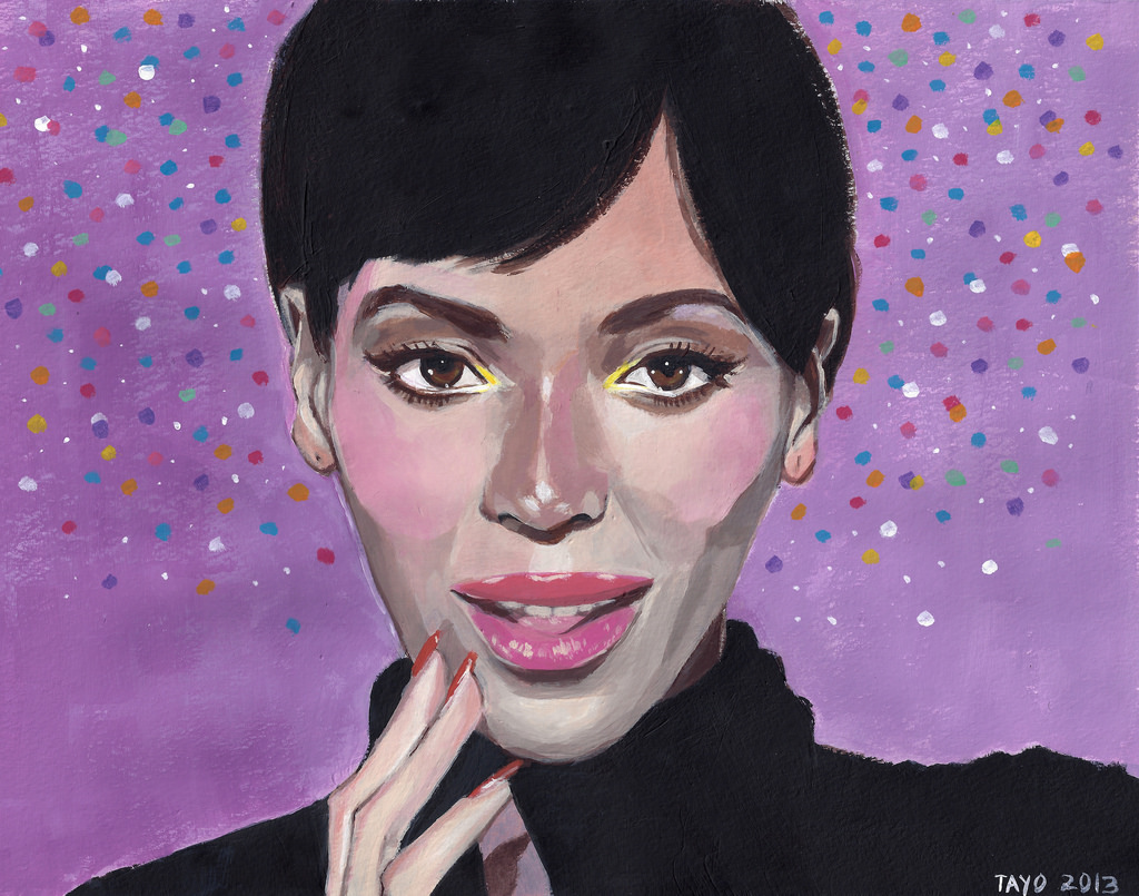 1024x805 11x14 Acrylic Paint On Watercolor Paper - Beyonce Watercolor