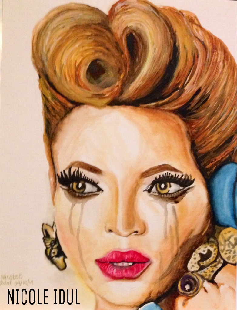 782x1024 The Fancy Tears Nicole Idul - Beyonce Watercolor