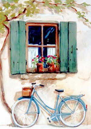 300x423 Image Result For Bicycle Watercolor Painting Paintings In 2018 - Bicycle Watercolor