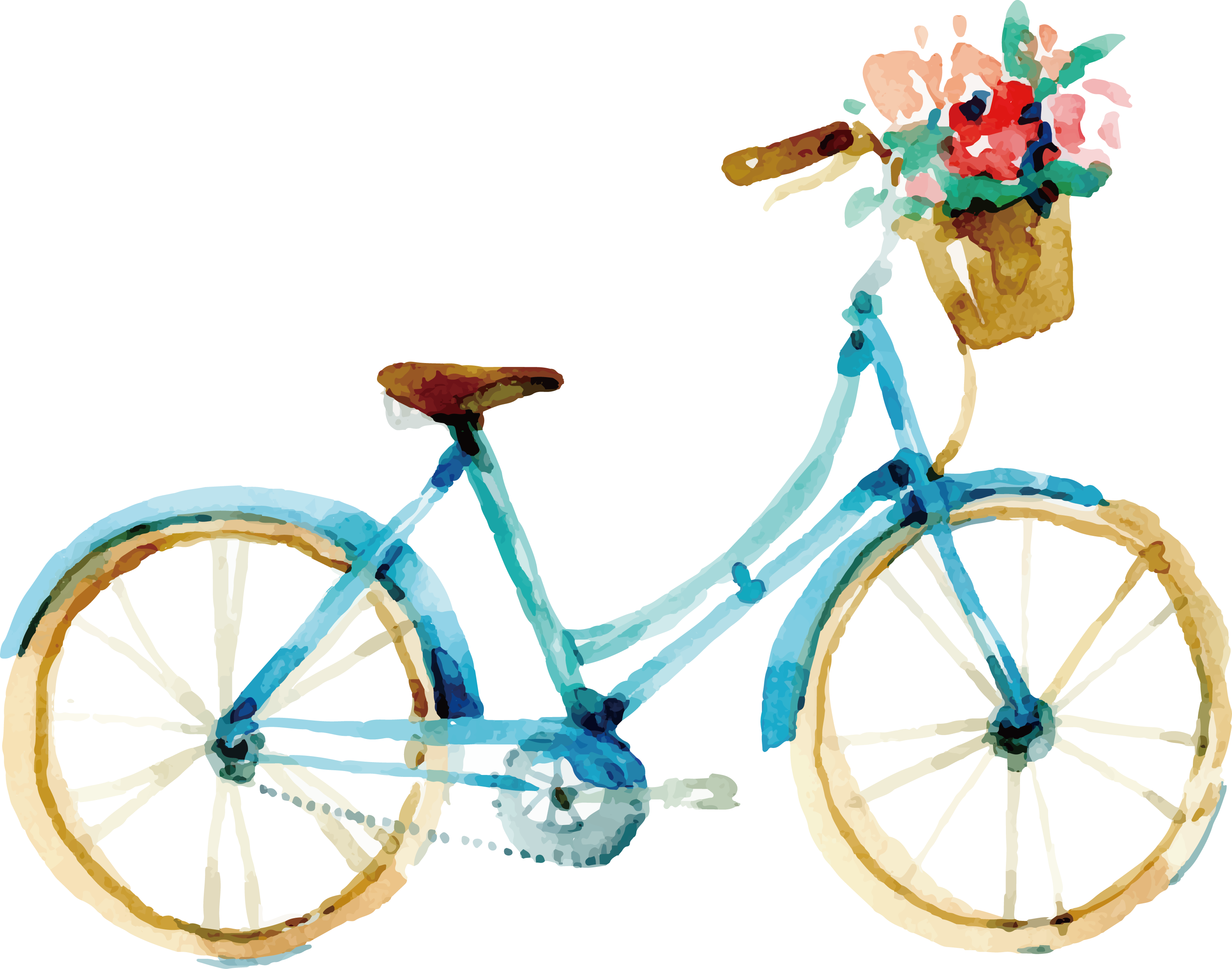 3150x2477 Guelph Watercolor Painting Wedding - Bicycle Watercolor Painting