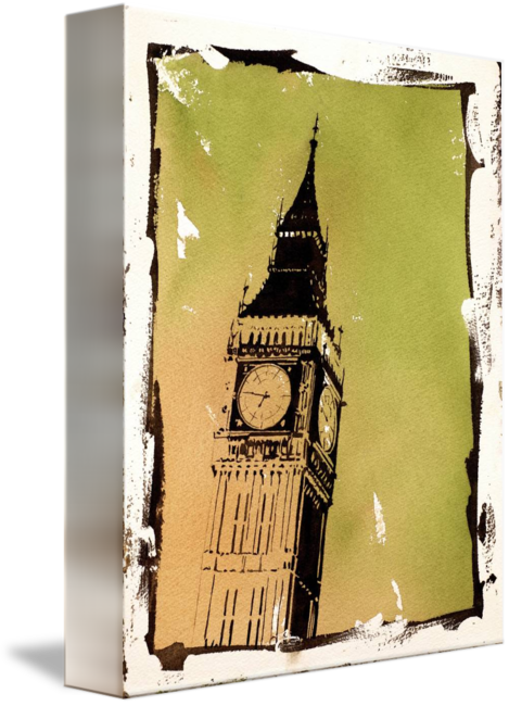 469x650 Watercolor Painting Of Big Ben London, England By Ryan Fox - Big Ben Watercolor
