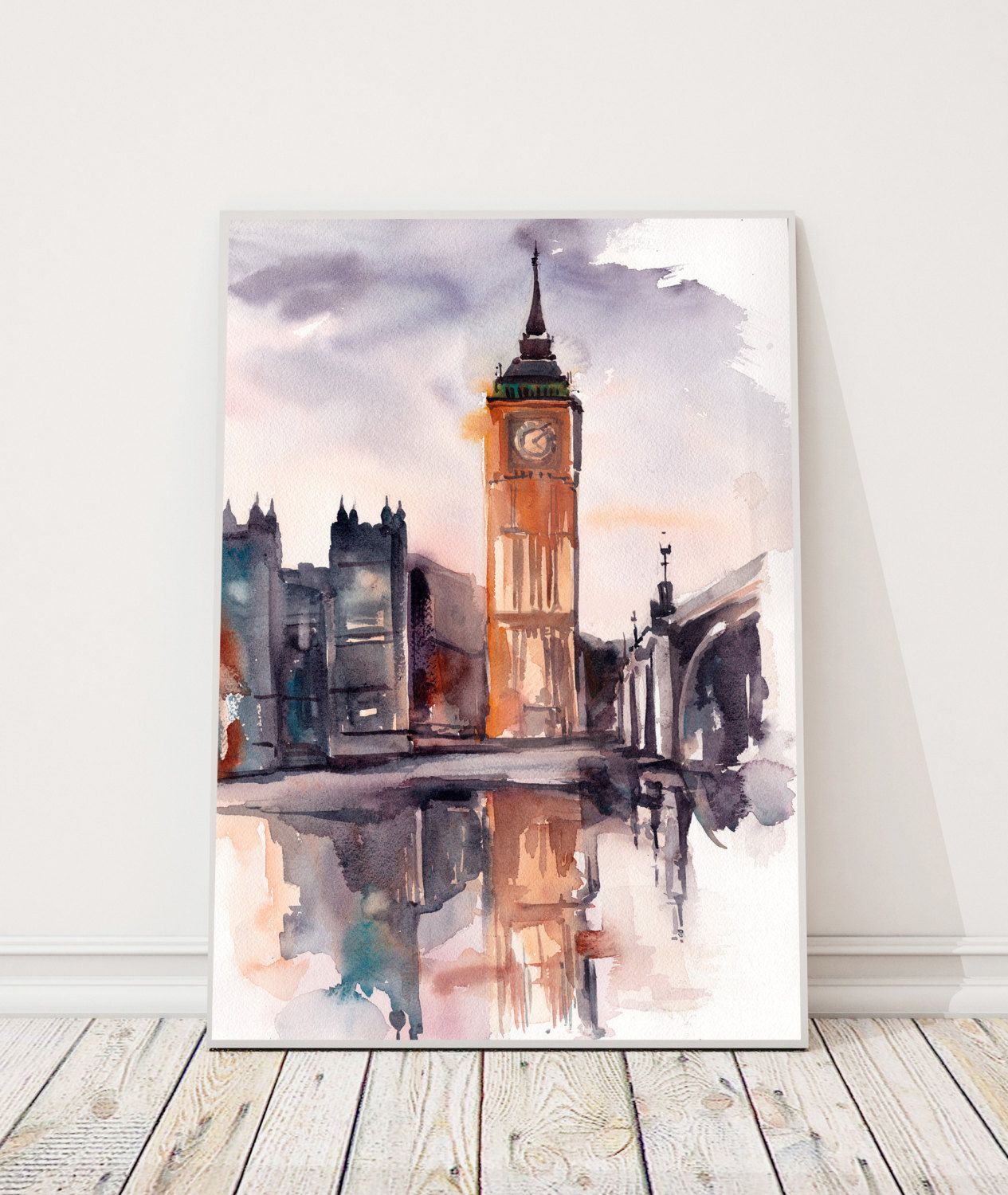 1265x1500 Big Ben - Big Ben Watercolor