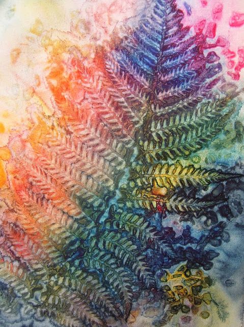 479x640 Monoprinting With Watercolor And Leaves, Big Fun! Arts Amp Crafts - Big Watercolor