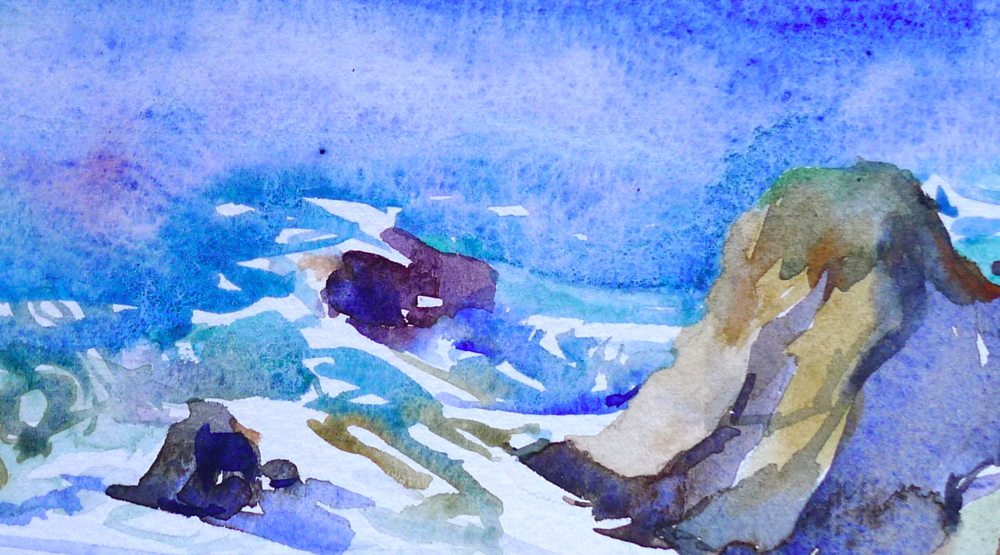 1000x555 Watercolors Of Big Sur By Julia Ingersoll Julia Ingersoll - Big Watercolor