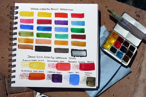 500x333 Clairefontaine Watercolor Book And Winsor Amp Newton Bijou Box With - Bijou Box Watercolor