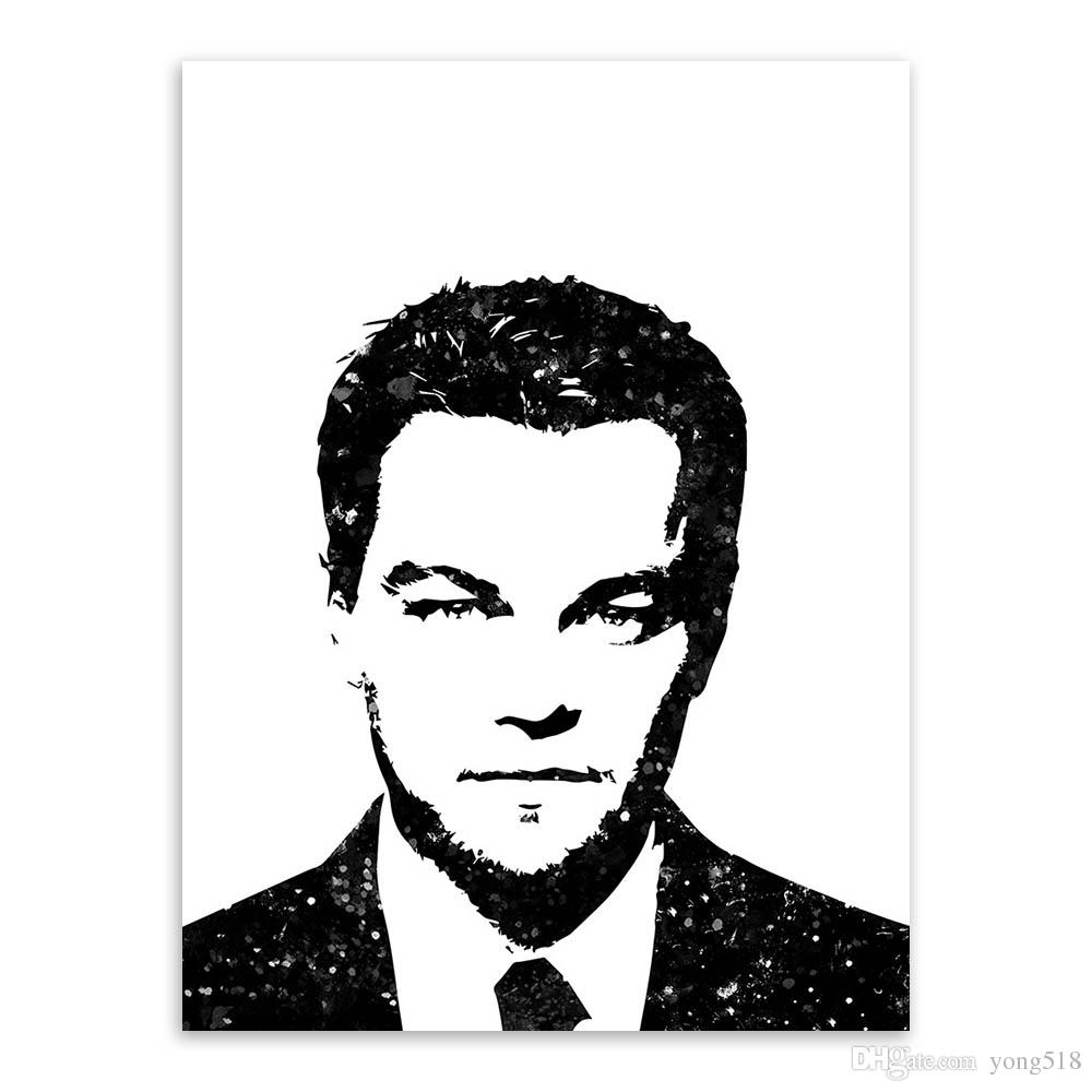 Black And White Watercolor Portrait