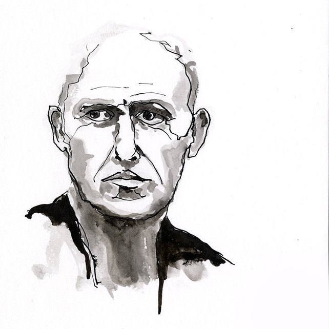 642x642 Black And White Fine Wall Art Original Watercolor Portrait Etsy - Black And White Watercolor Portrait