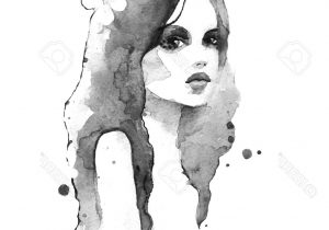 300x210 Black And White Watercolor Paintings Painting Portrait - Black And White Watercolor Portrait