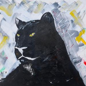 300x300 Black Panther Painting Art Pays Me - Black Panther Watercolor