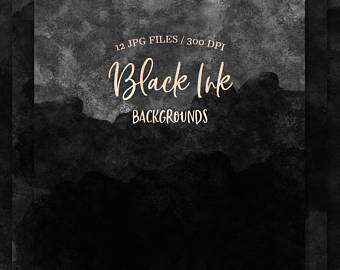340x270 Black Watercolor Etsy - Black Watercolor