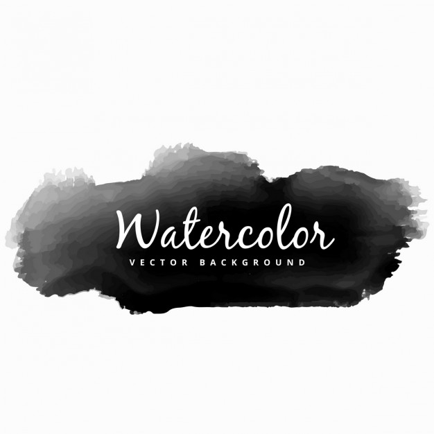 626x626 Black Watercolor Splash Vector Free Download - Black Watercolor