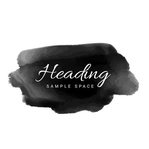 490x490 Black Watercolor Hand Paint Stain Vector Design Illustration - Black Watercolor