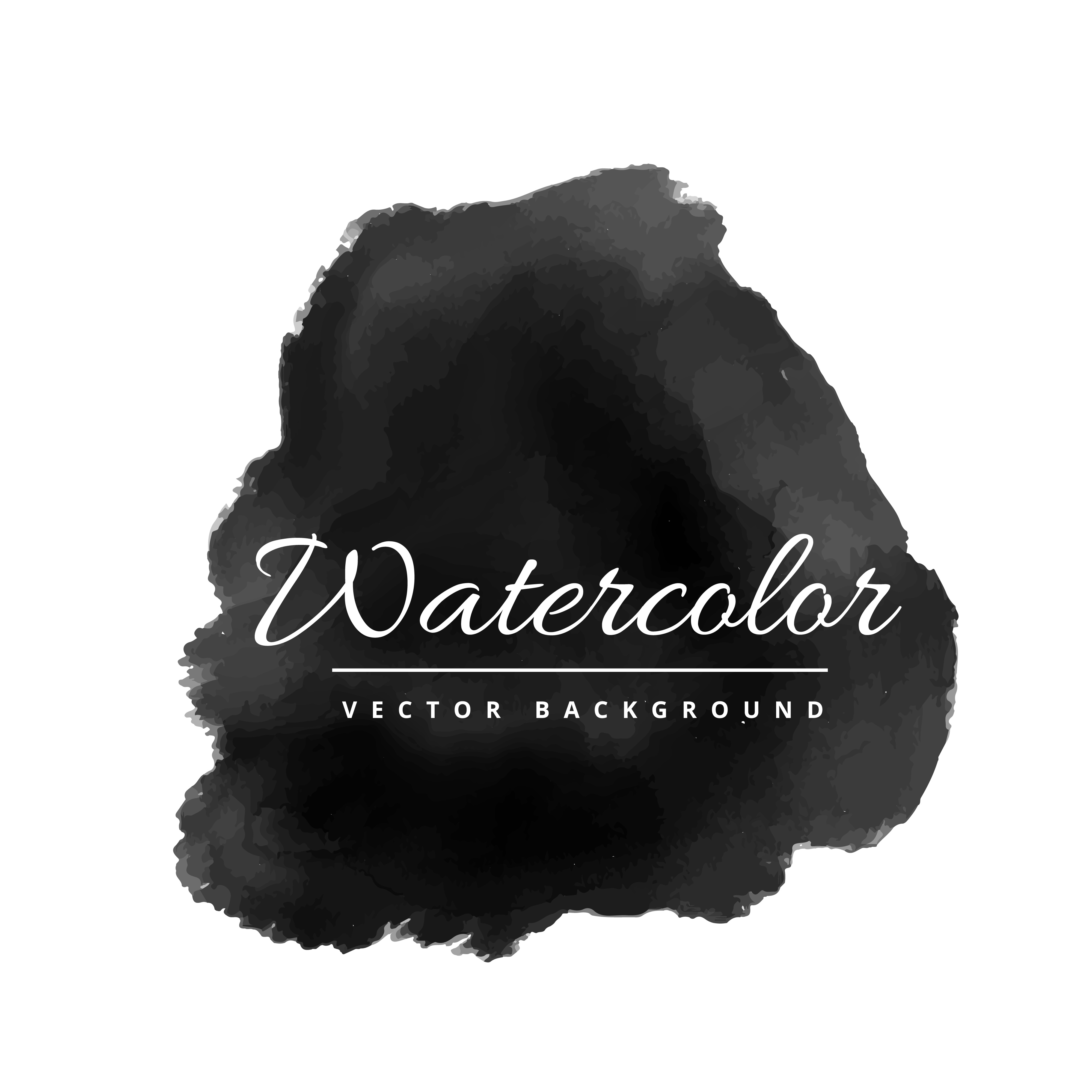 4000x4000 Black Watercolor Stain Of Ink Vector Design Illustration - Black Watercolor
