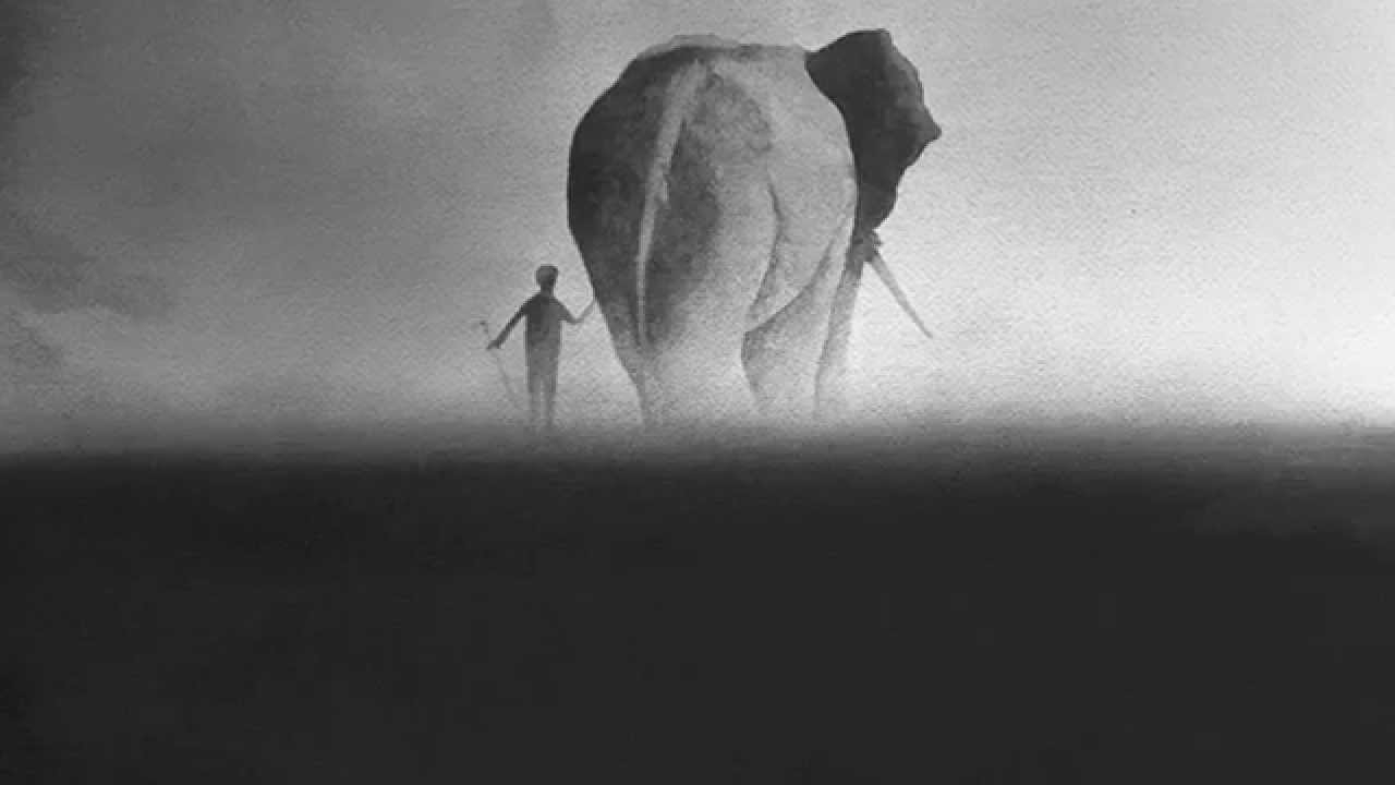 1280x720 Black And White Watercolor Painting - Black Watercolor Painting