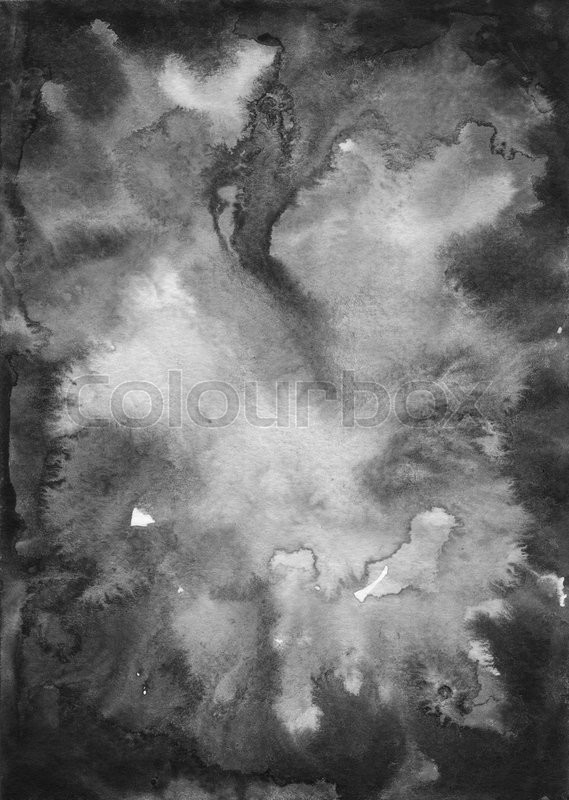 569x800 Black Watercolor On Paper And Scanned With The High Resolution - Black Watercolor Paper