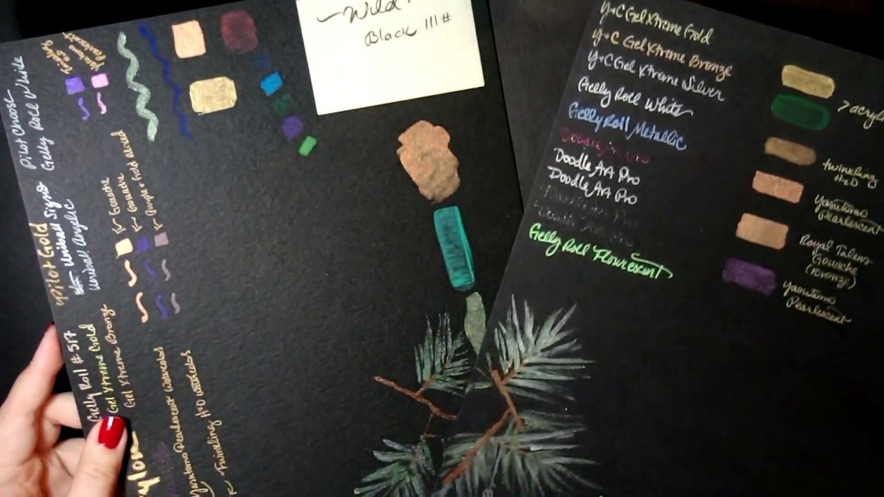 1280x720 Best Black Papers For Mixed Media Art - Black Watercolor Paper