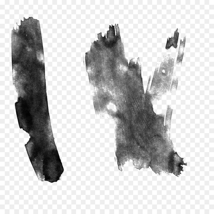 900x900 Watercolor Painting Black And White Photography Bitmap - Black White Watercolor