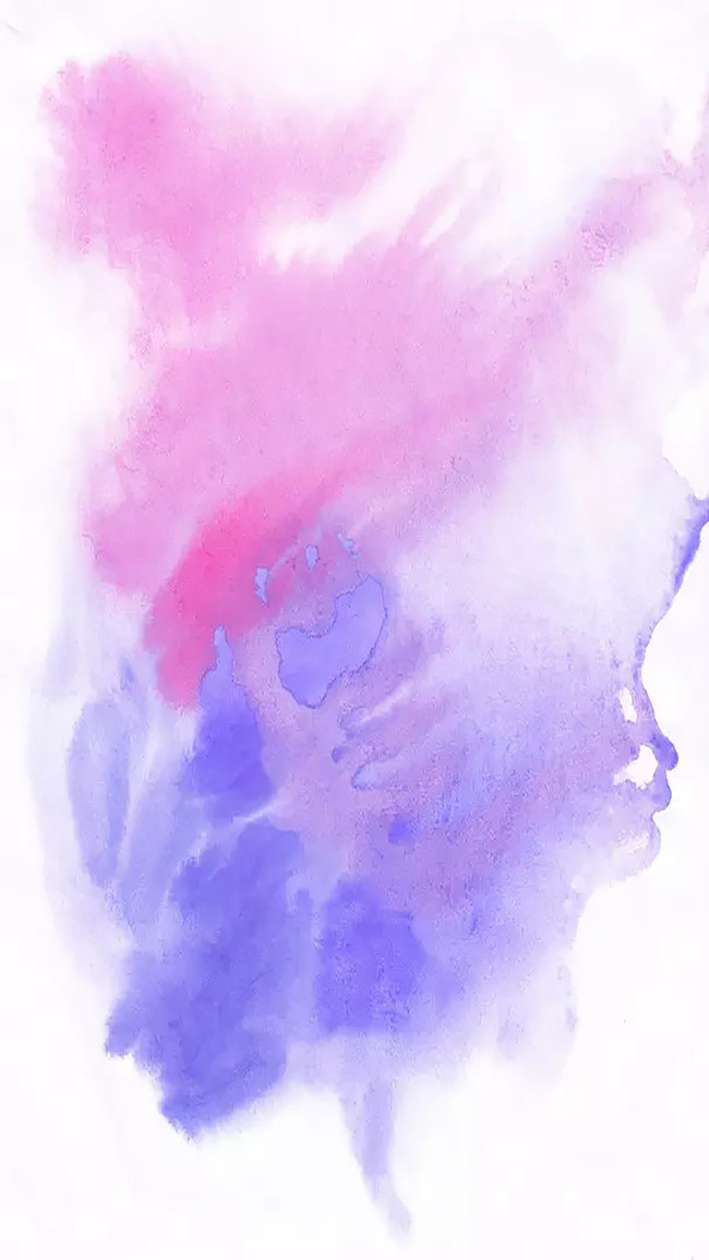 650x1155 Handpainted Blue And Purple Watercolor Gradient Background H5 - Blue And Purple Watercolor