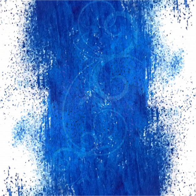 626x626 Blue And White Watercolor Background Design Vector Free Download - Blue And White Watercolor