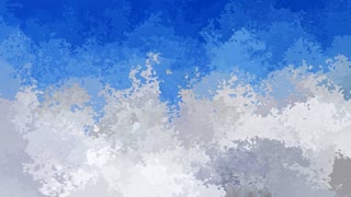 320x180 Abstract Animated Stained Background Seamless Loop Video - Blue And White Watercolor