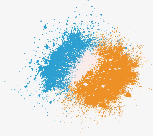 650x576 Watercolor Splash Spilled Ink Effect, Blue Yellow Background - Blue And Yellow Watercolor