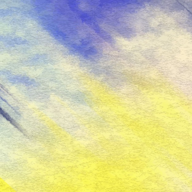 626x626 Abstract Yellow And Blue Watercolor Texture Vector Free Download - Blue And Yellow Watercolor