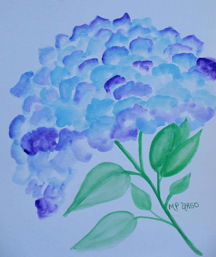 756x900 Blue Hydrangea - Blue Hydrangea Watercolor